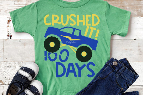 100 Days Monster Truck Graphics for Crafts