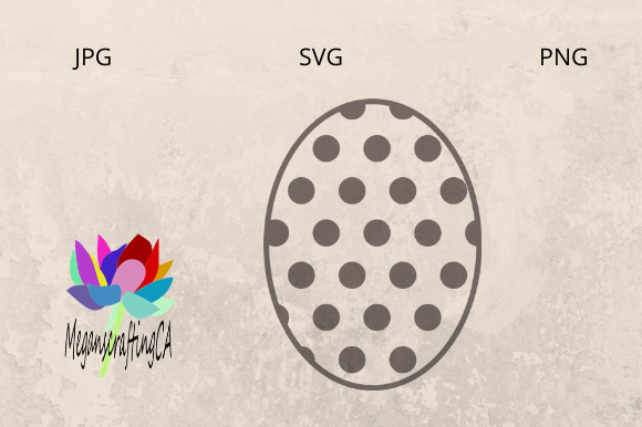Easter Egg with Spots: Graphics for Crafts