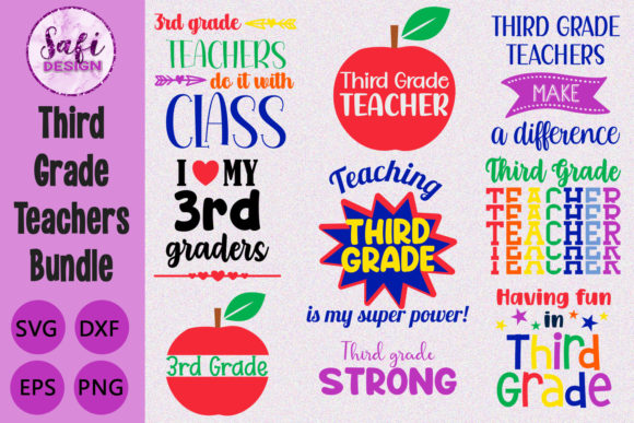 Third Grade Cut Files: Graphics & Crafts