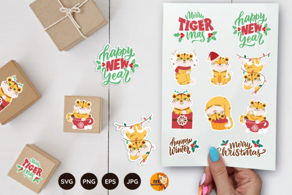 Tiger Graphics & Crafts for Christmas